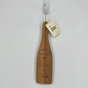 Vintage Barrel Co. wine bottle cheese paddle server